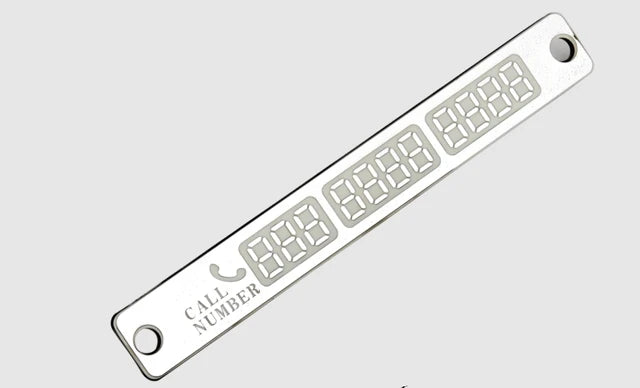 Temporary Car Parking Card Telephone Number Card Notification Night Light Sucker Plate Car Styling Phone Number Card - V.I.P Digital Presence