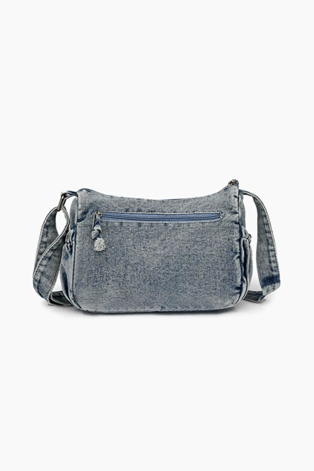 Adjustable Strap Denim Crossbody Bag - V.I.P Digital Presence