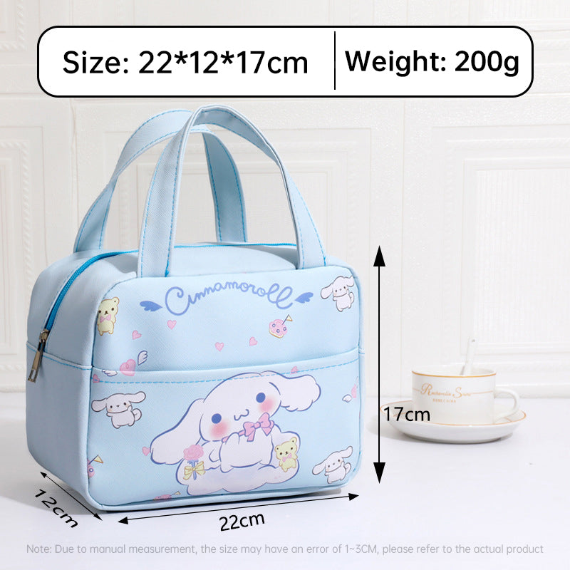 Anime MINISO Ins Thermal Insulation Children Portable Bag Cute Kuromi Storage Lunch Bag Gifts for Girls - V.I.P Digital Presence