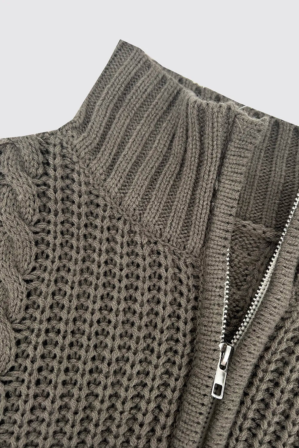 Autumn/Winter Retro Casual Half Zipper Sweater - V.I.P Digital Presence