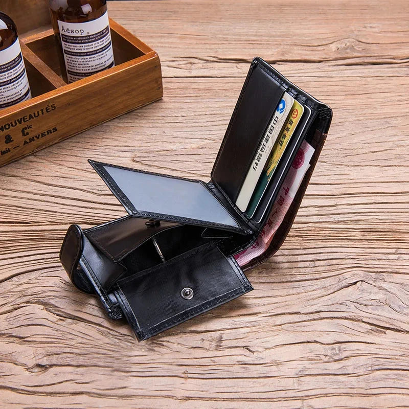 Baellerry Vintage Leather Hasp Small Wallet Coin Pocket Purse Card Holder Men Wallets Money Cartera Hombre Bag Male Clutch - V.I.P Digital Presence