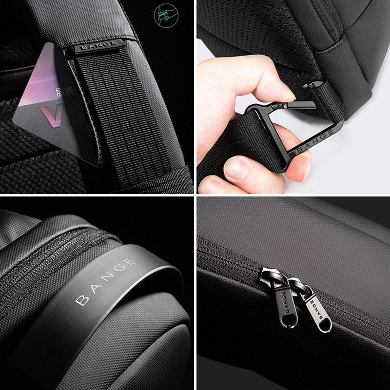 BANGE New Multifunction Crossbody Bag Shoulder Messenger Bags Male Waterproof Short Trip Chest Bag Pack for Men - V.I.P Digital Presence