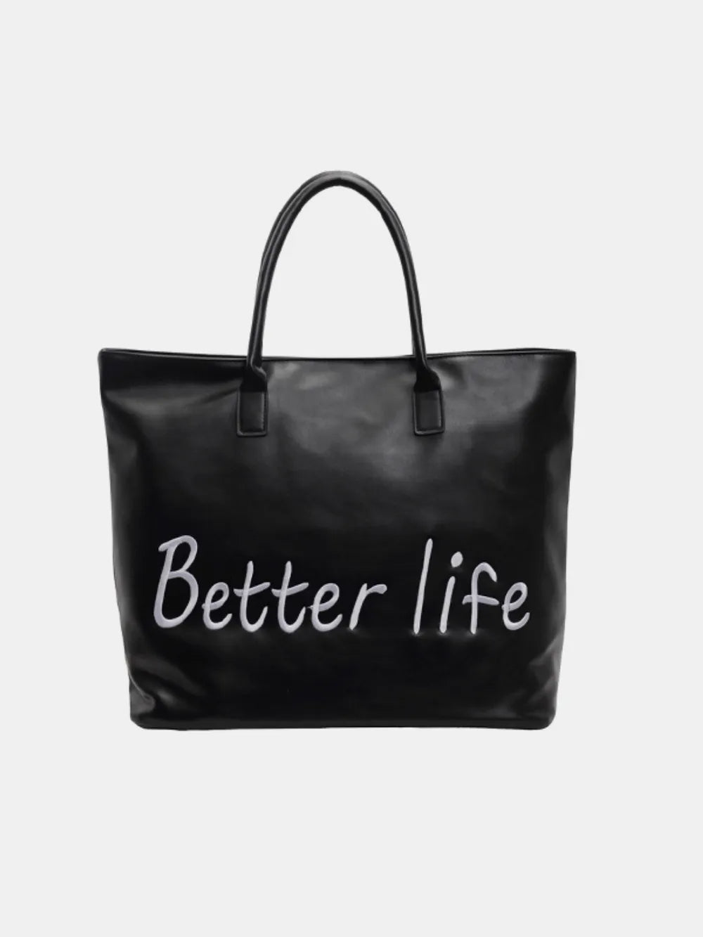 BETTER LIFE PU Leather Tote Bag - V.I.P Digital Presence