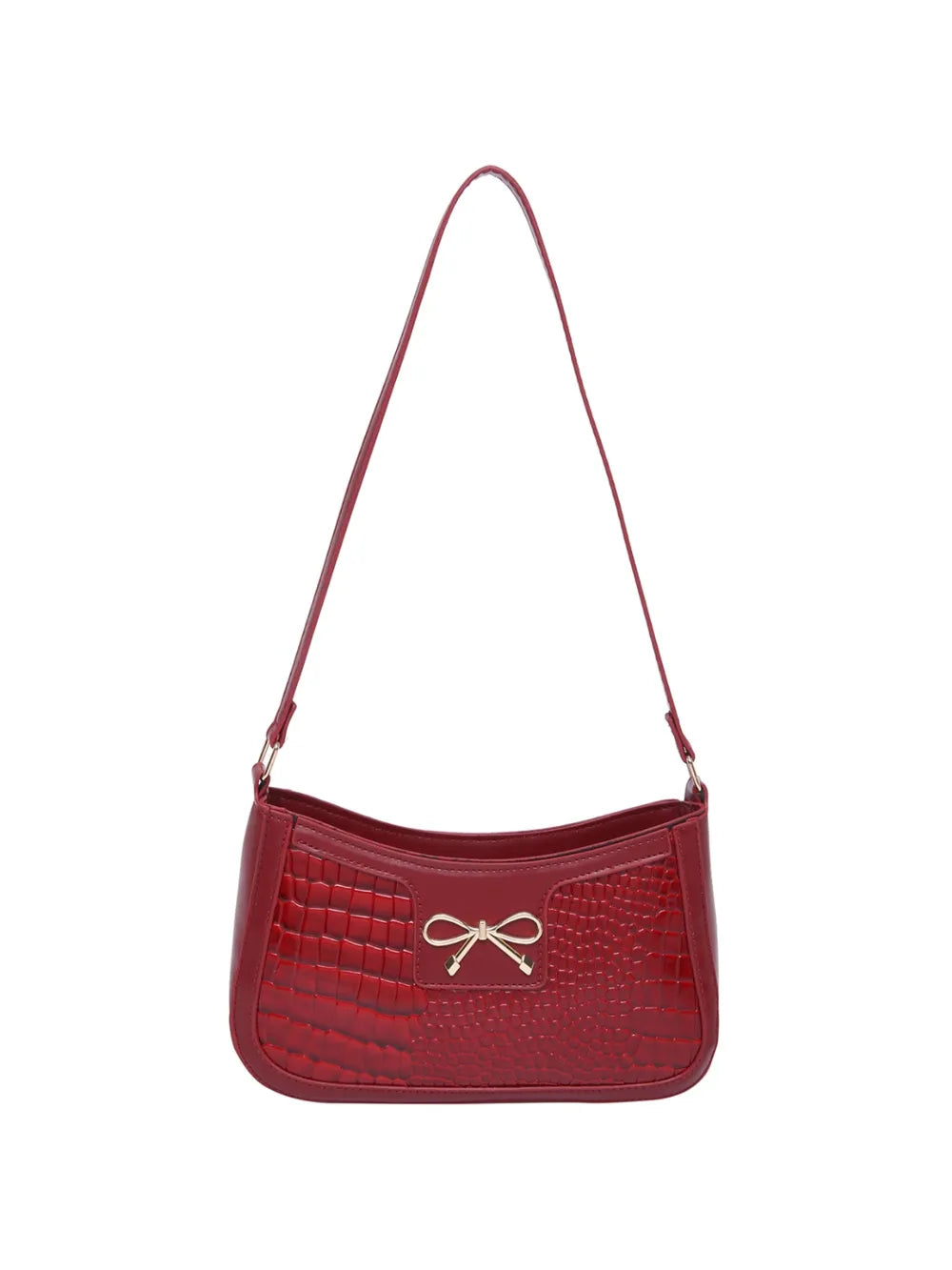 Bow PU Leather Shoulder Bag - V.I.P Digital Presence