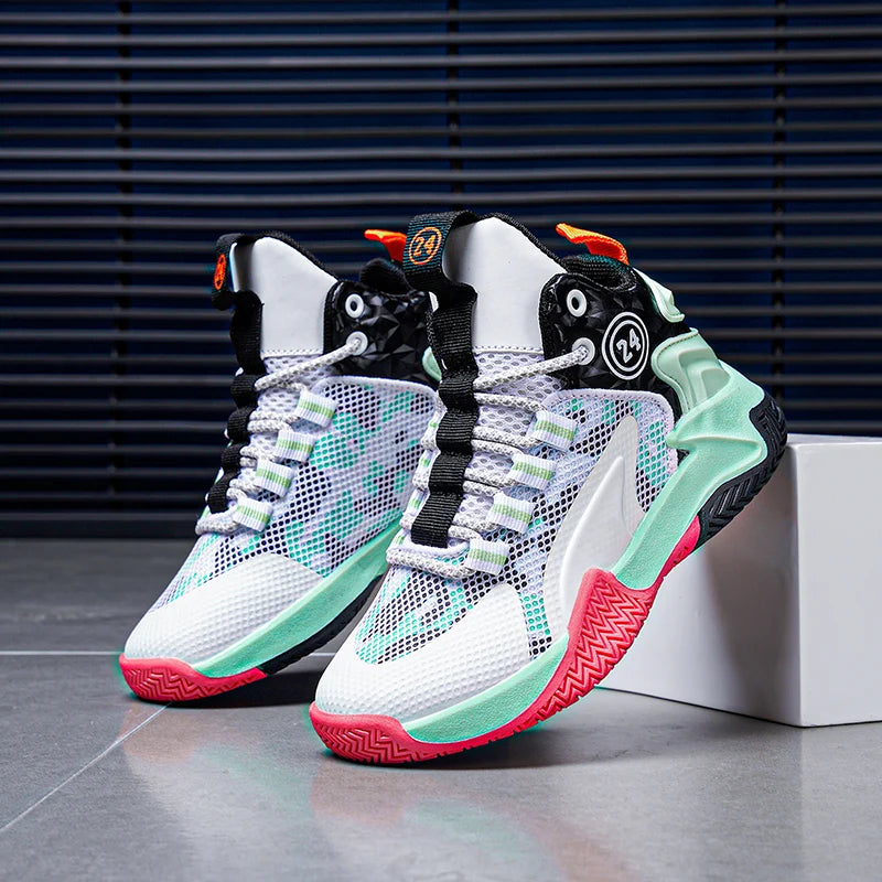 Boys' basketball shoes teenagers' mesh breathable sports shoes - V.I.P Digital Presence