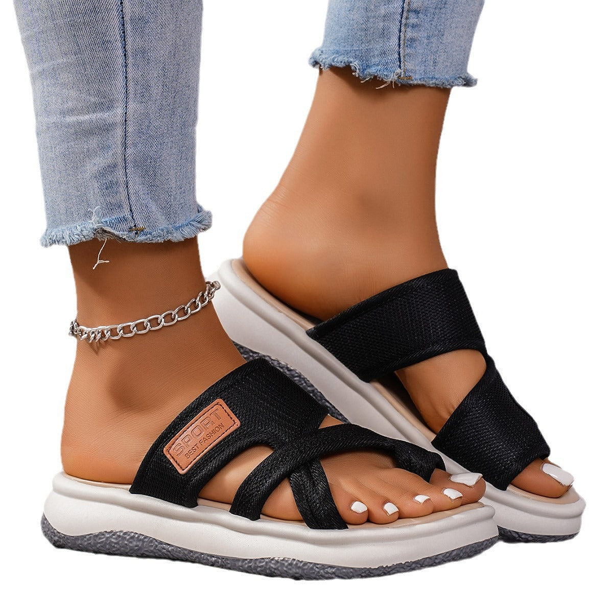 Breathable mesh slippers for beach women - V.I.P Digital Presence