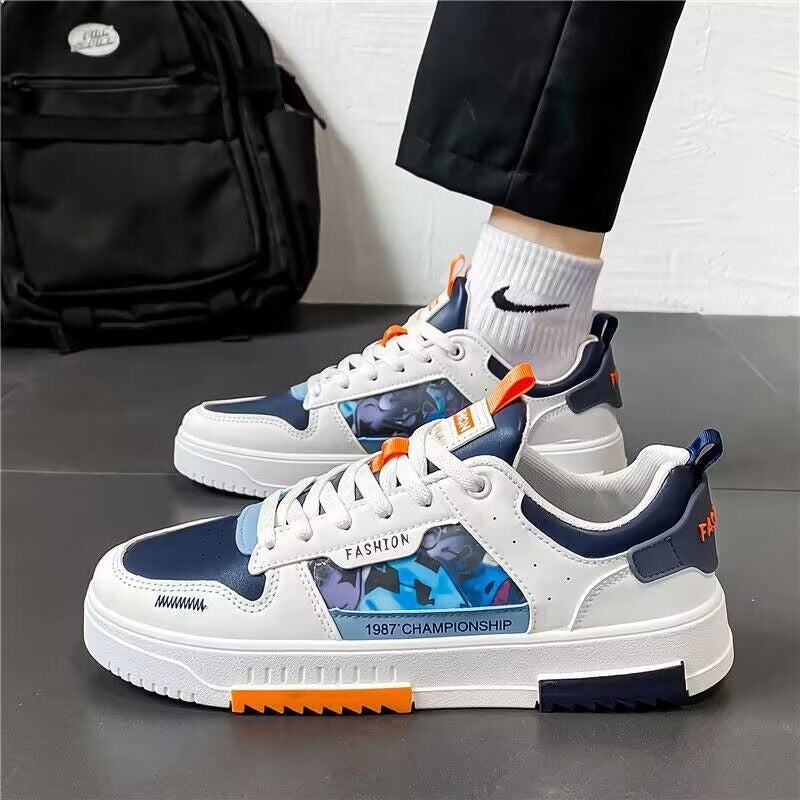 Breathable white shoes for men and students sports and leisure board shoes - V.I.P Digital Presence