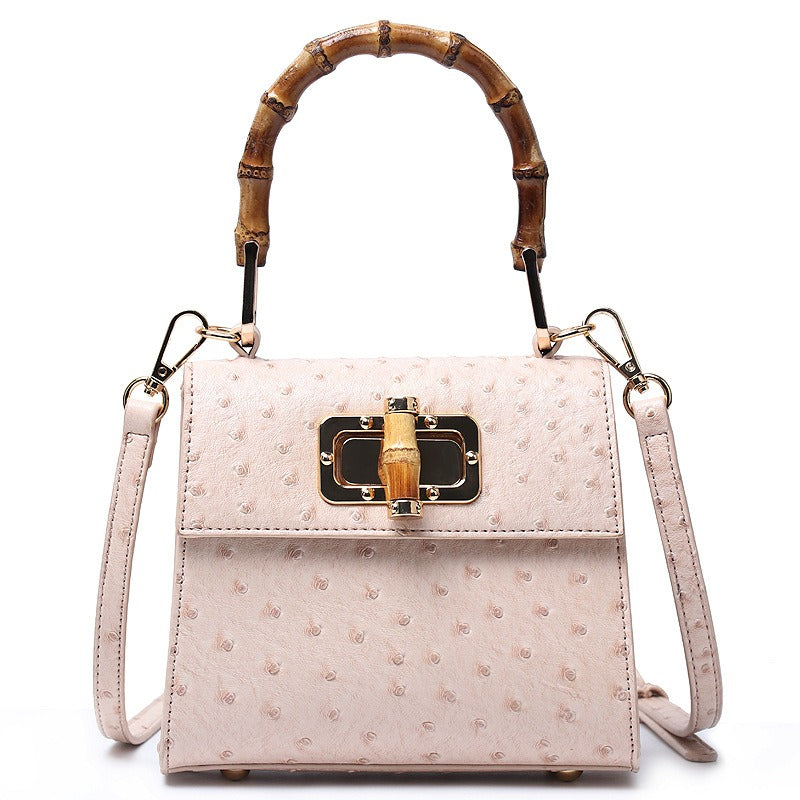 Buckle bag ostrich pattern single shoulder diagonal cross women's bag - V.I.P Digital Presence