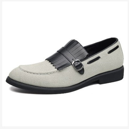 Business formal leather shoes men's soft soled casual shoes British style one foot shoes - V.I.P Digital Presence