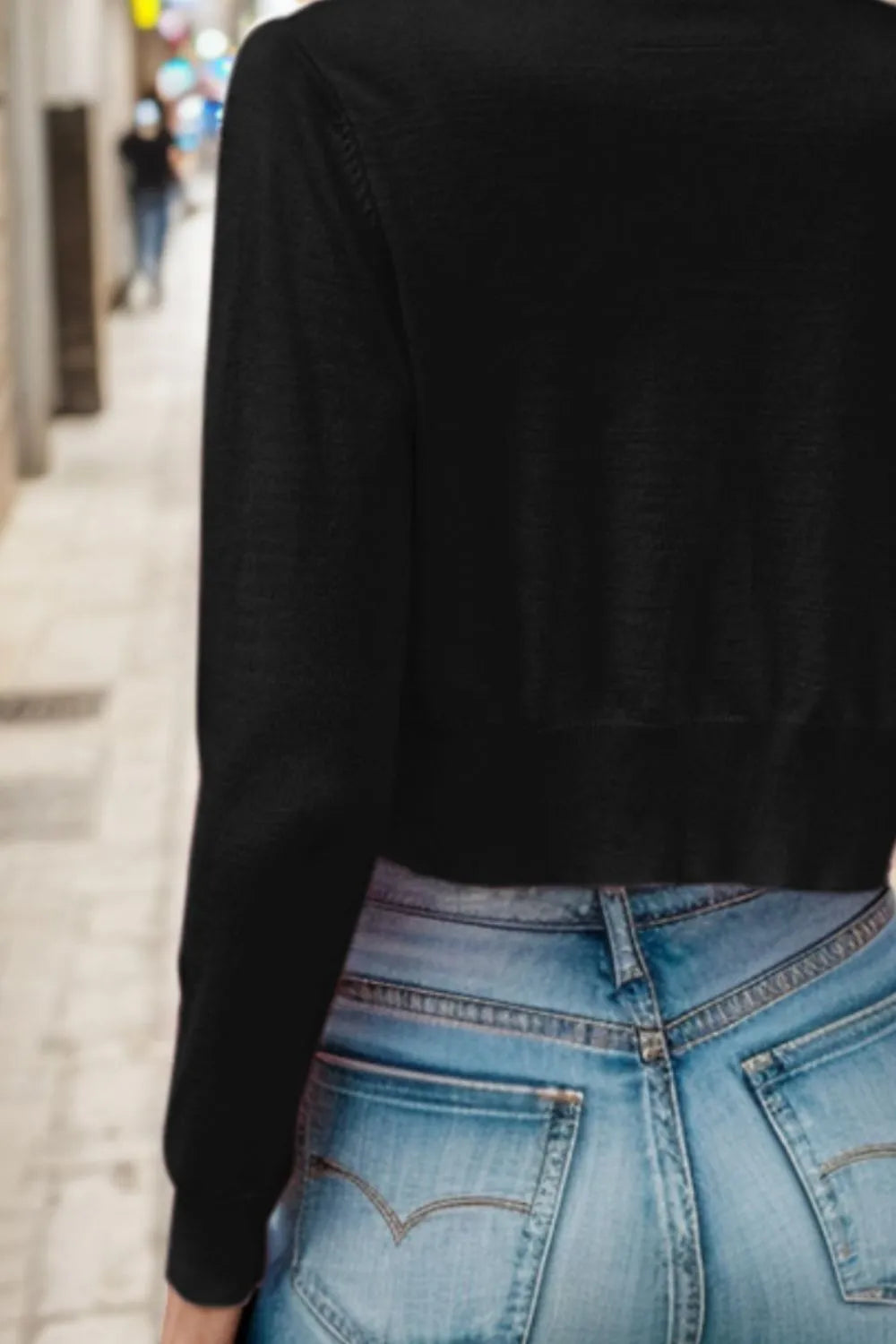 Button Up Long Sleeve Cardigan - V.I.P Digital Presence