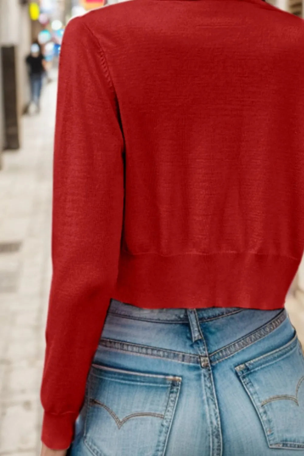 Button Up Long Sleeve Cardigan - V.I.P Digital Presence