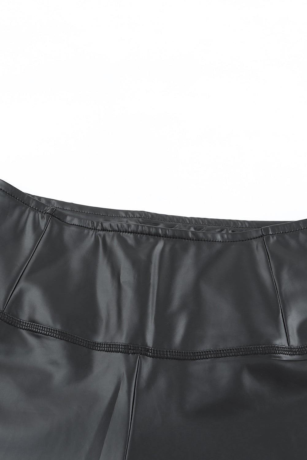 Black Faux Leather High Waist Leggings - V.I.P Digital Presence
