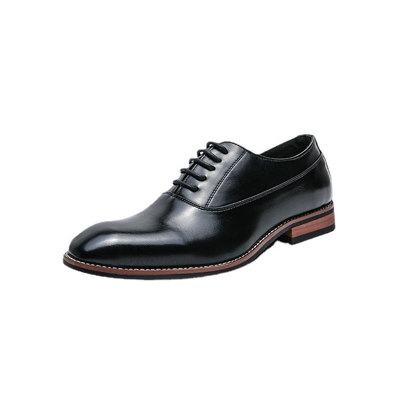 Casual shoes, leather shoes, men's formal wear, men's shoes, lace up business pointed leather shoes - V.I.P Digital Presence