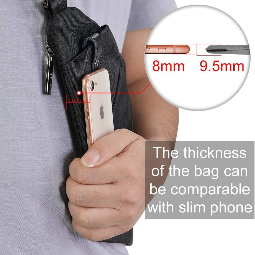 Chest bag casual bag black shoulder lightweight anti-theft outdoor sports travel men's and women's mountaineering bag - V.I.P Digital Presence