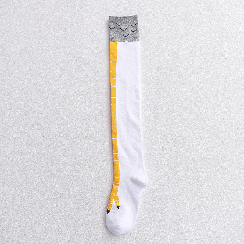 Chicken Claw Socks Women's Over Knee Socks Ostrich Pattern Knee Legs Chicken Feet Long Tube - V.I.P Digital Presence