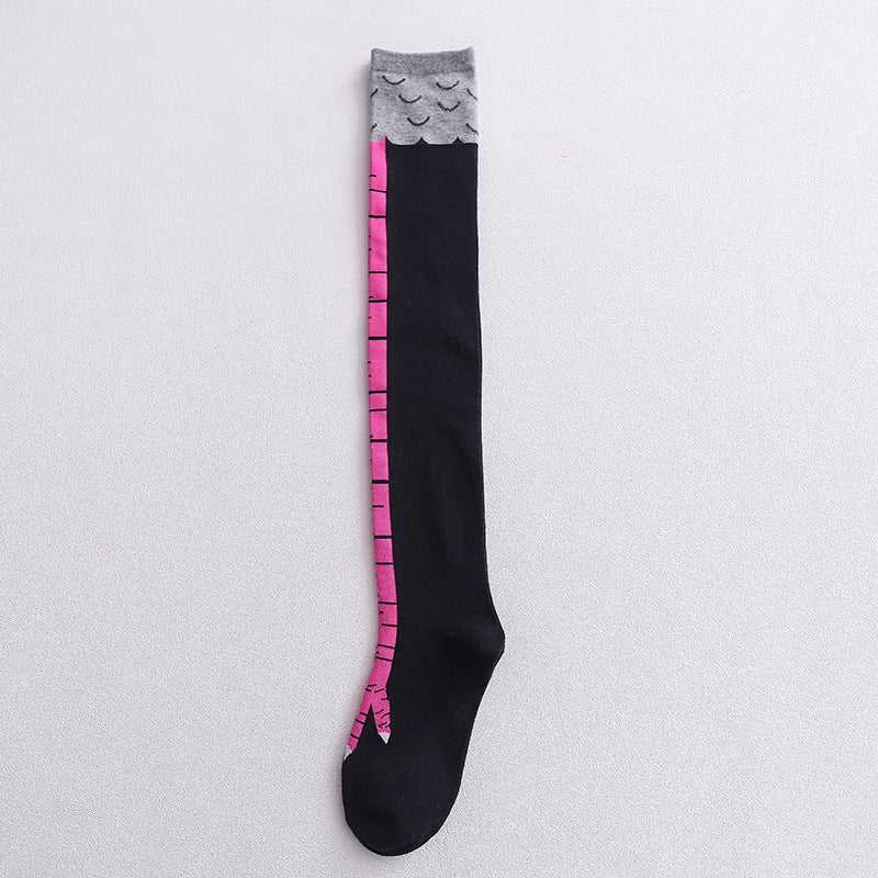 Chicken Claw Socks Women's Over Knee Socks Ostrich Pattern Knee Legs Chicken Feet Long Tube - V.I.P Digital Presence