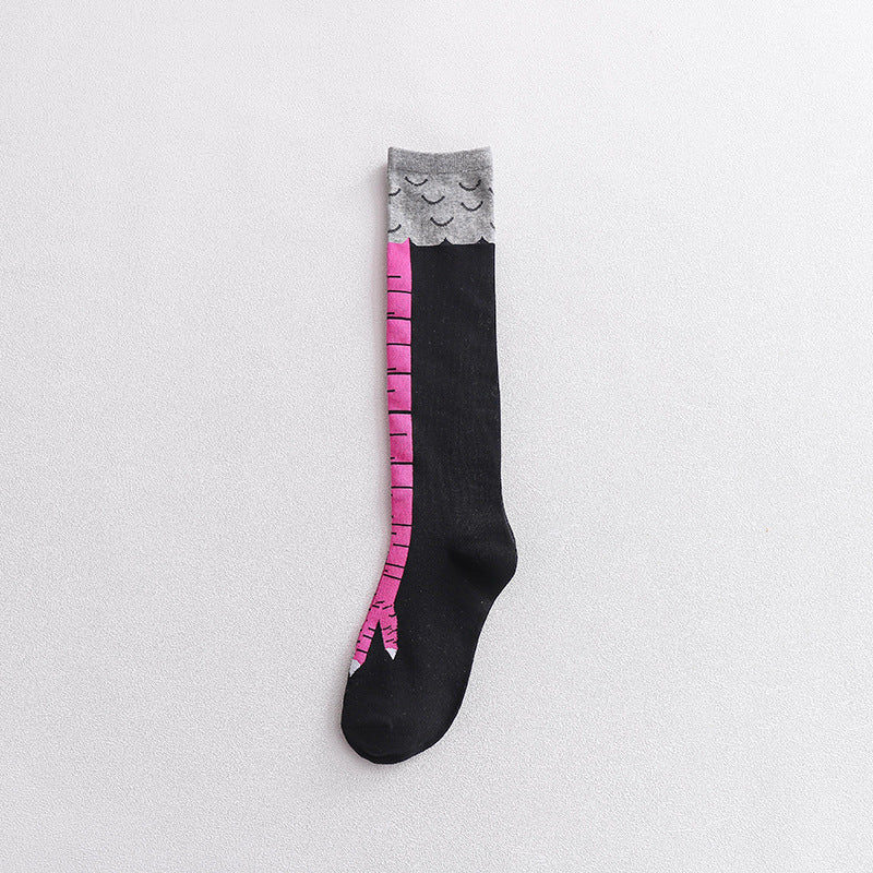 Chicken Claw Socks Women's Over Knee Socks Ostrich Pattern Knee Legs Chicken Feet Long Tube - V.I.P Digital Presence