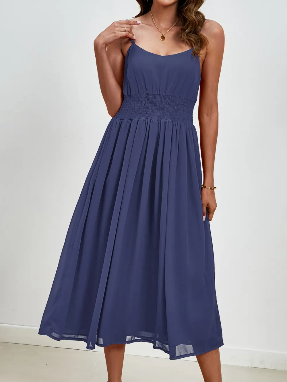 Chiffon dress V-neck strapless long dress for wedding guests - V.I.P Digital Presence