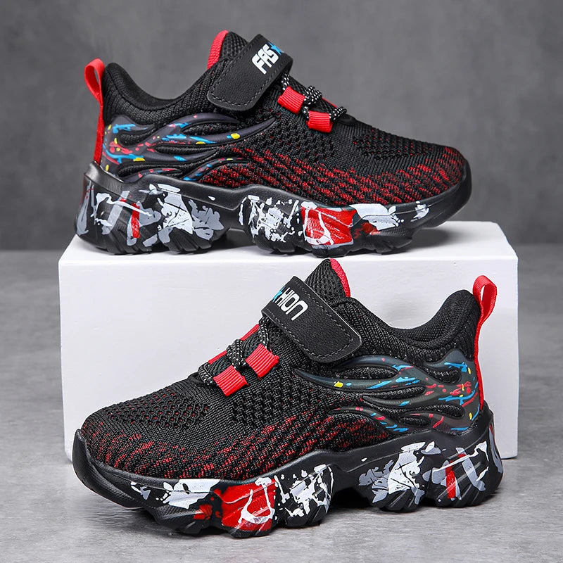 Children's sports shoes boys' mesh breathable soft soled running shoes - V.I.P Digital Presence