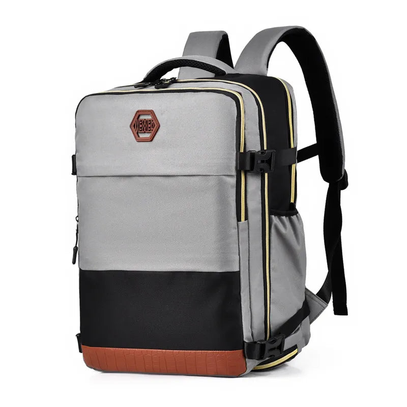 Color Block Multi-Pockets Backpack Bag - V.I.P Digital Presence