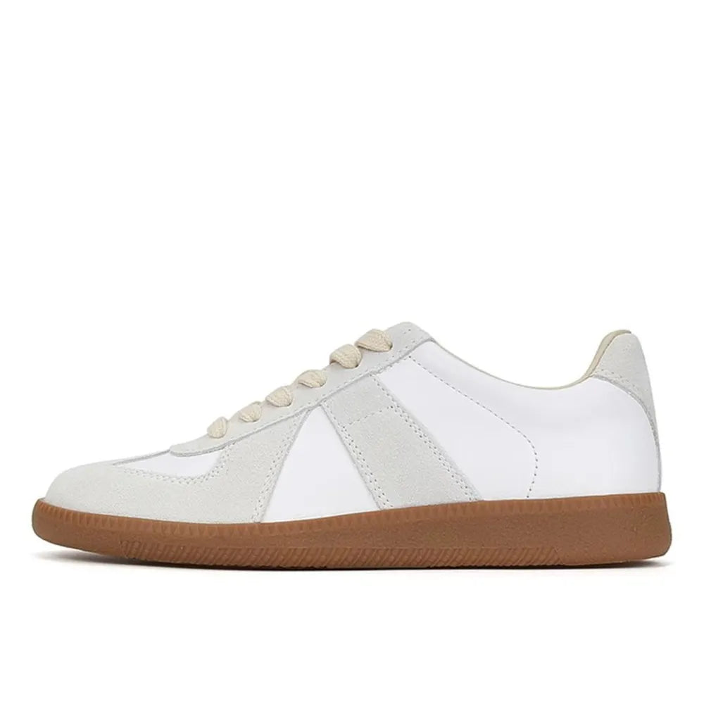 Contrast Round Toe Flats Sneakers - V.I.P Digital Presence