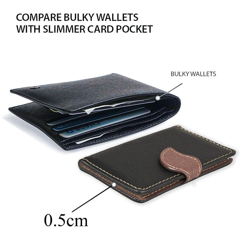 Creative PU leather Phone Wallet Case Women Men Credit Card Holder Pocket Stick 3M Adhesive Fashion Mobile Phone Card Holder - V.I.P Digital Presence
