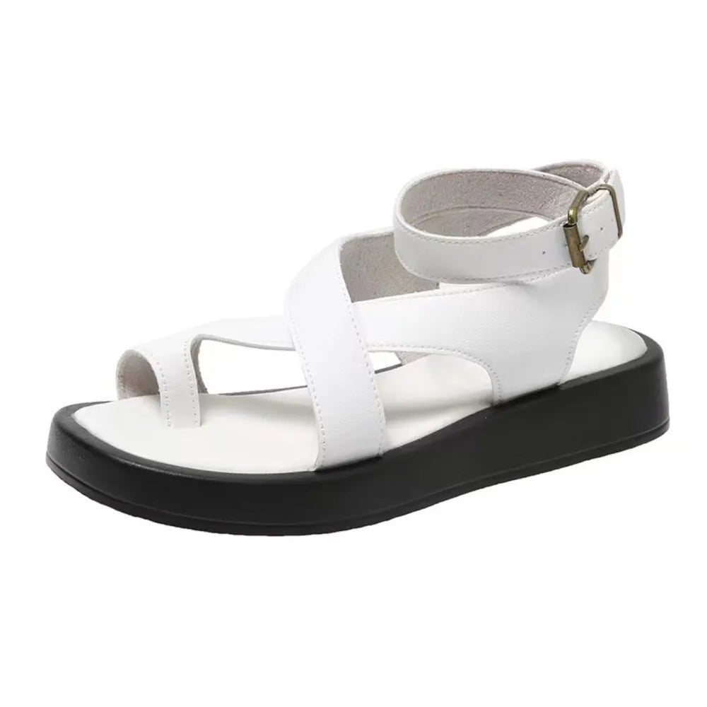 Crisscross Open Toe Platform Sandals - V.I.P Digital Presence