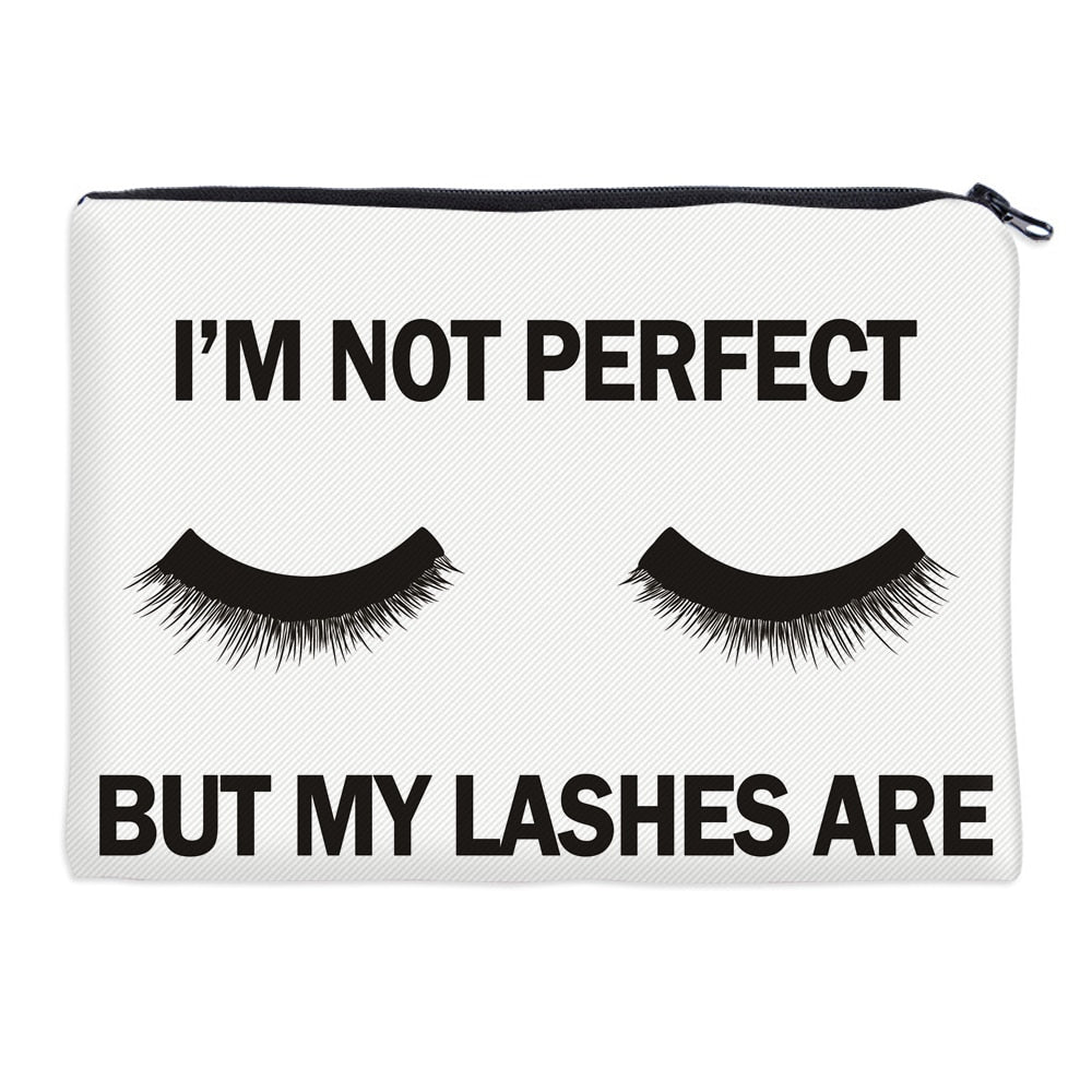 Deanfun Cosmetic Bags 3D Printed Eyelash with Letter Necessaries for Women Travelling - V.I.P Digital Presence