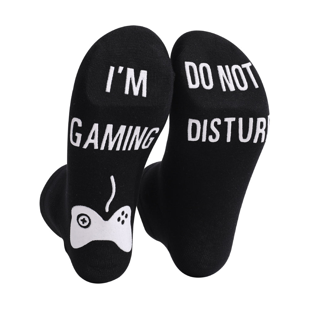 DO NOT DISTURB Short Socks Glue Letter Printing Socks Men's Mid-Tube Game Socks - V.I.P Digital Presence