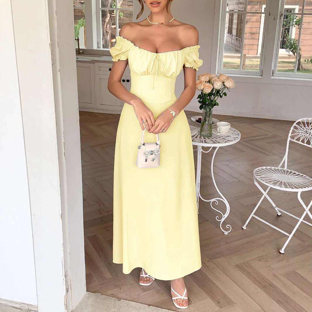 Elegant one shoulder long dress - V.I.P Digital Presence