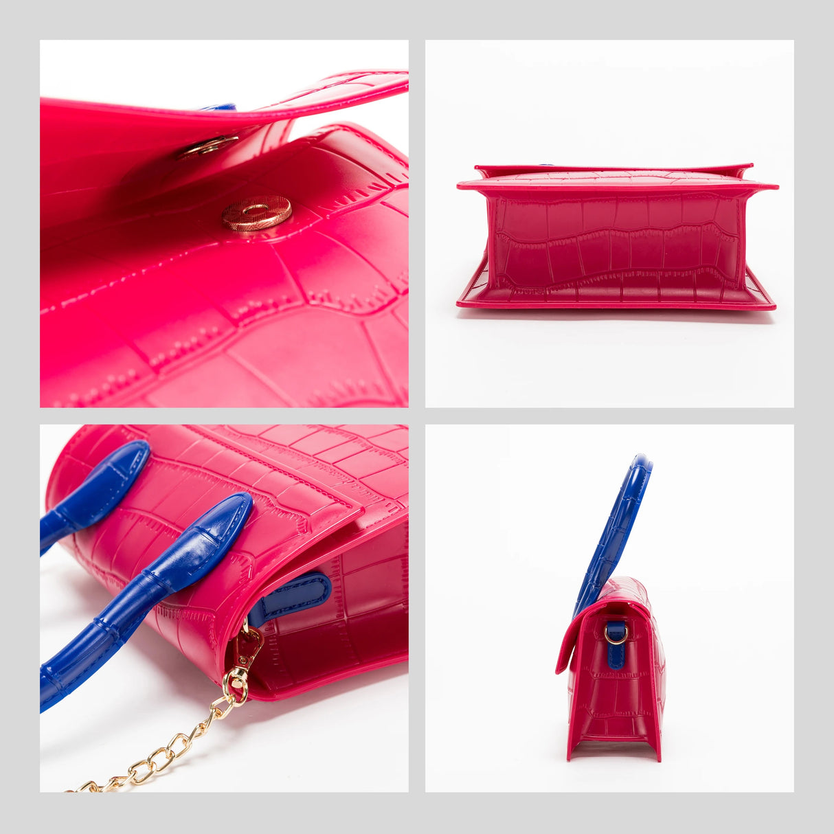 Fashion Crocodile Pattern PVC Women Top Handle Purse Jelly Color Brand Crossbody Bag Summer Mini Beach Handbag - V.I.P Digital Presence