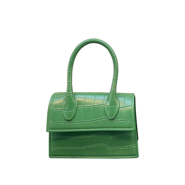 Fashion Crocodile Pattern PVC Women Top Handle Purse Jelly Color Brand Crossbody Bag Summer Mini Beach Handbag - V.I.P Digital Presence
