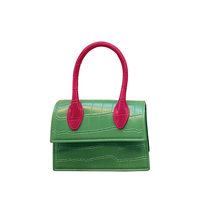 Fashion Crocodile Pattern PVC Women Top Handle Purse Jelly Color Brand Crossbody Bag Summer Mini Beach Handbag - V.I.P Digital Presence