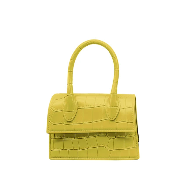 Fashion Crocodile Pattern PVC Women Top Handle Purse Jelly Color Brand Crossbody Bag Summer Mini Beach Handbag - V.I.P Digital Presence
