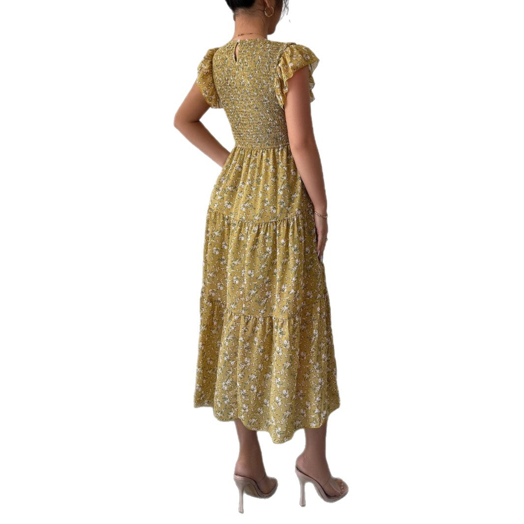 Fashion style floral slim fit dress for women - V.I.P Digital Presence
