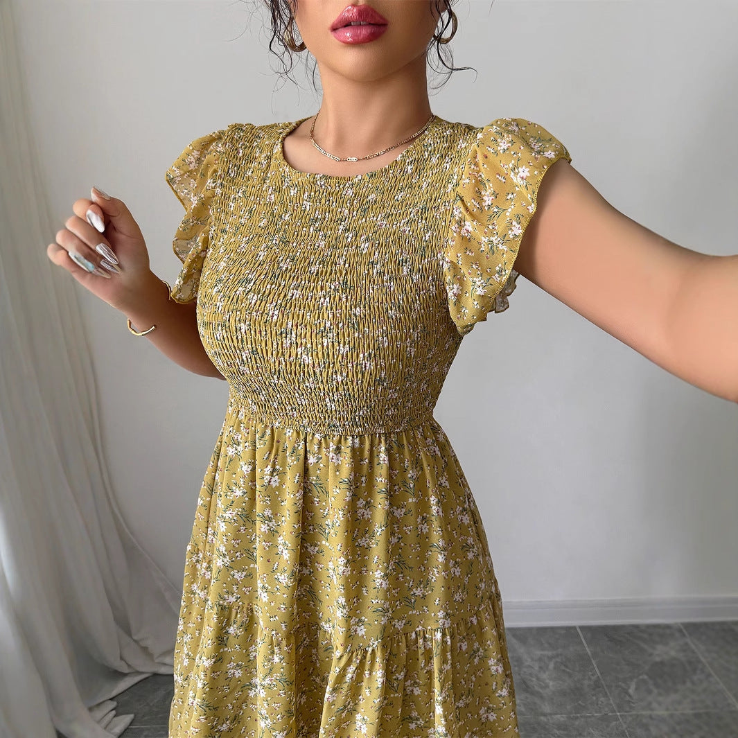 Fashion style floral slim fit dress for women - V.I.P Digital Presence