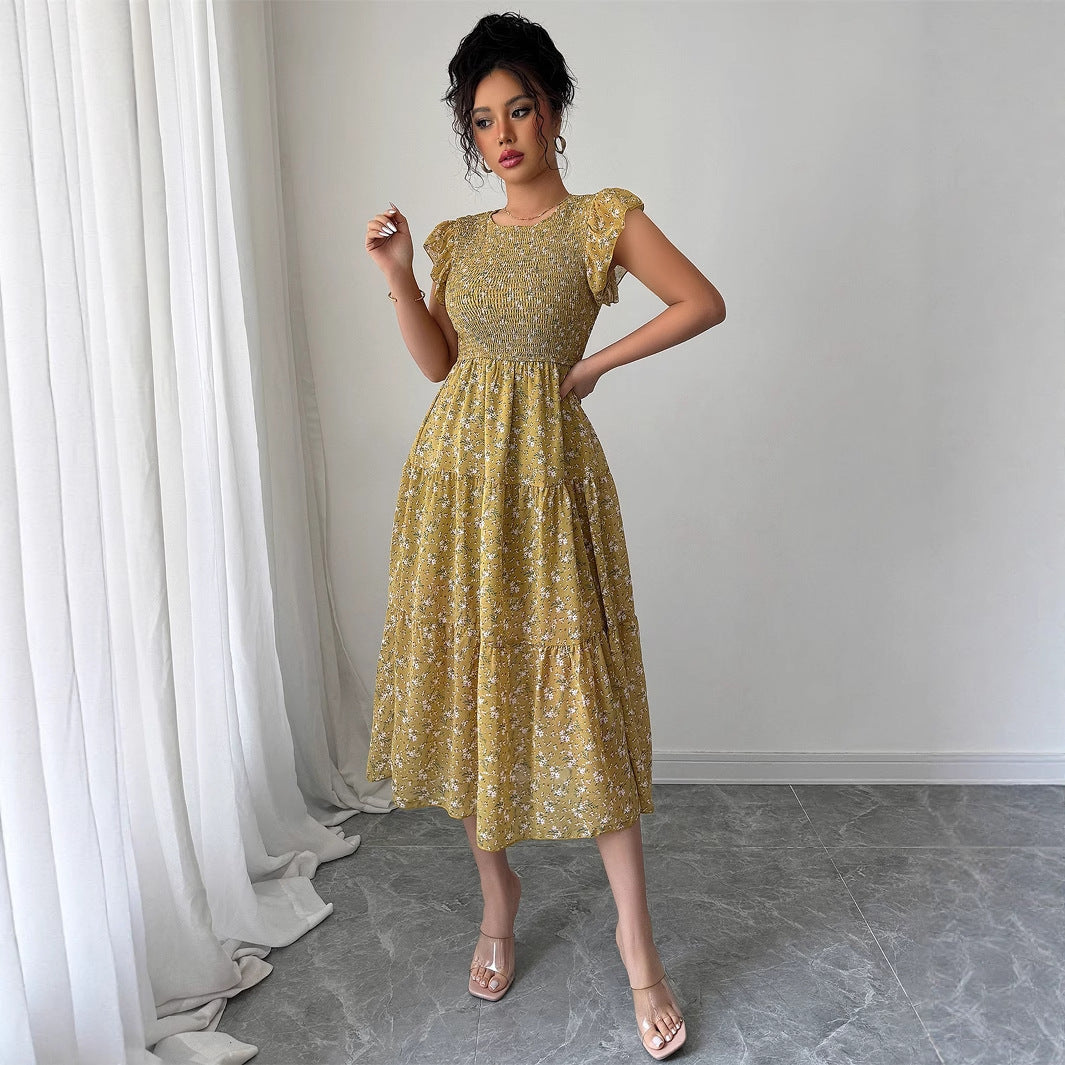 Fashion style floral slim fit dress for women - V.I.P Digital Presence