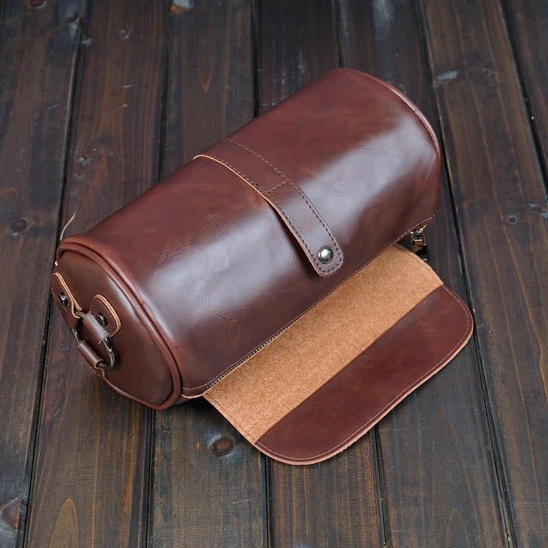 Fashionable Single Shoulder Cylinder Bag Retro Trendy and Personalized Creative Cylinder Bag - V.I.P Digital Presence