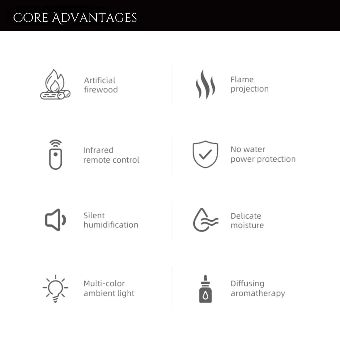 FirePlace Black Diffuser - V.I.P Digital Presence