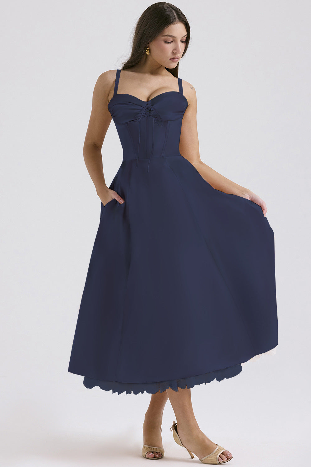 Floral series French summer camisole gentle style dress slimming floral camisole long skirt - V.I.P Digital Presence