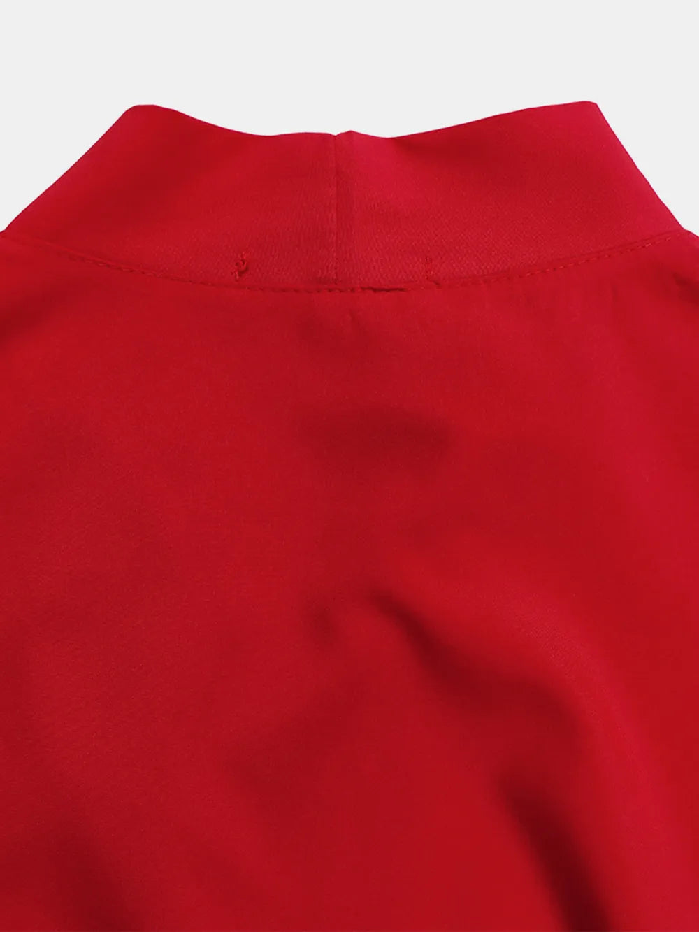 Frill Tie Neck Three-Quarter Sleeve Dress - V.I.P Digital Presence