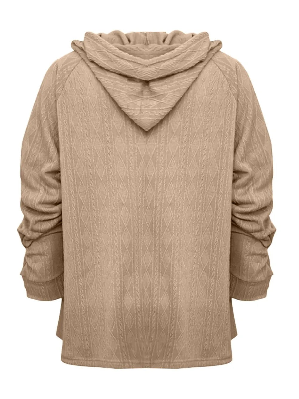 Full Size Drawstring Long Sleeve Hoodie - V.I.P Digital Presence