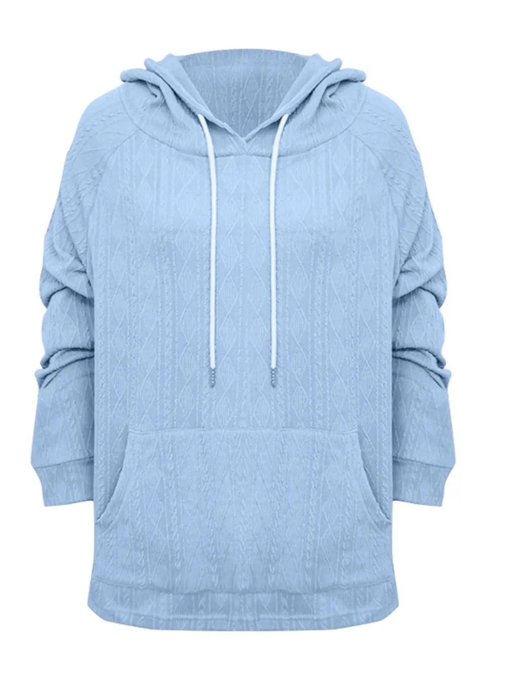 Full Size Drawstring Long Sleeve Hoodie - V.I.P Digital Presence