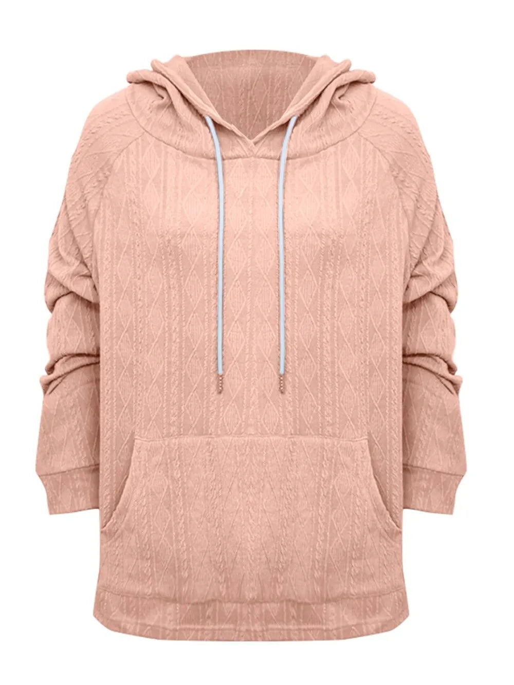 Full Size Drawstring Long Sleeve Hoodie - V.I.P Digital Presence