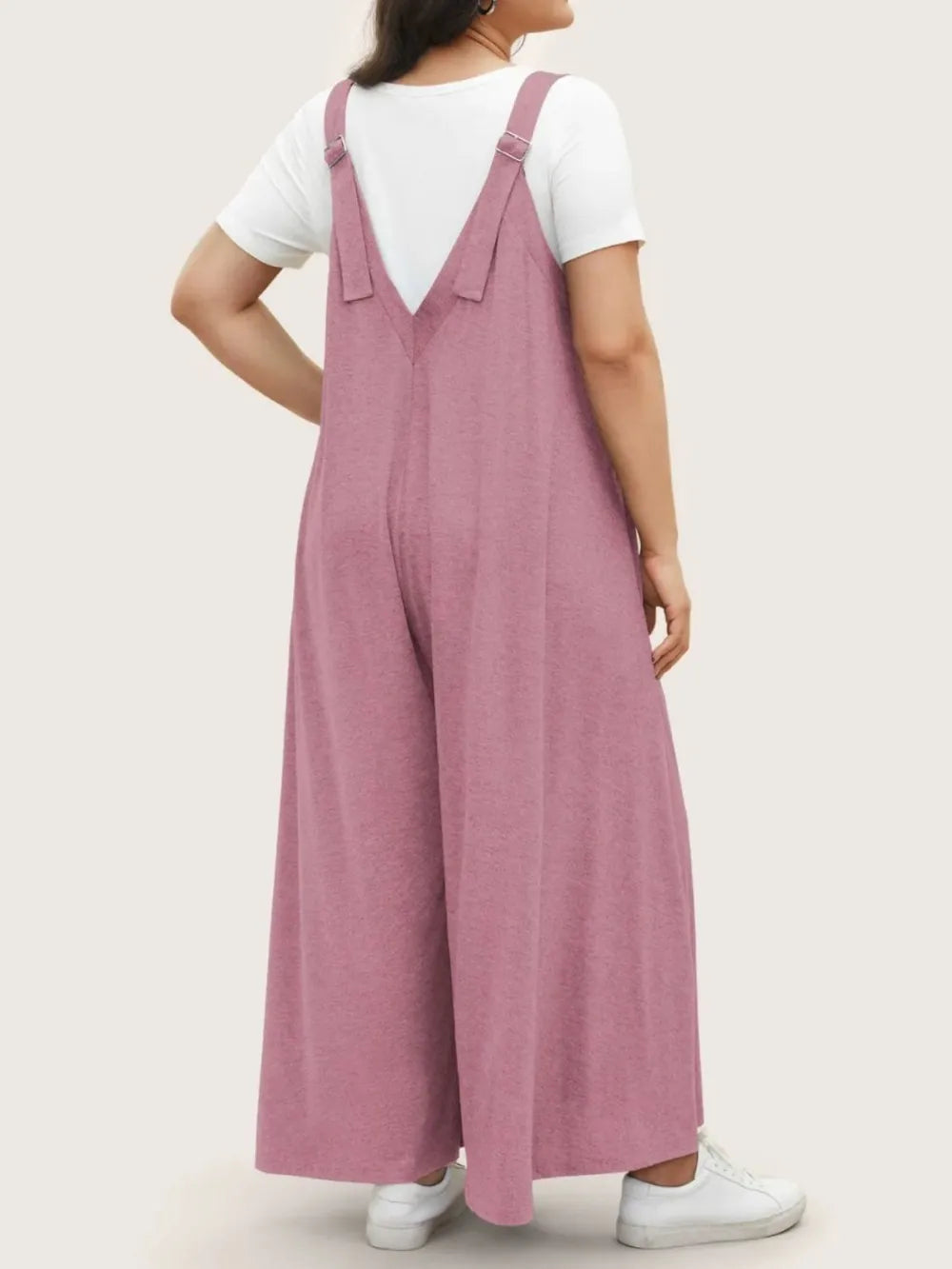 Full Size Pocketed Wide Leg Overalls - V.I.P Digital Presence