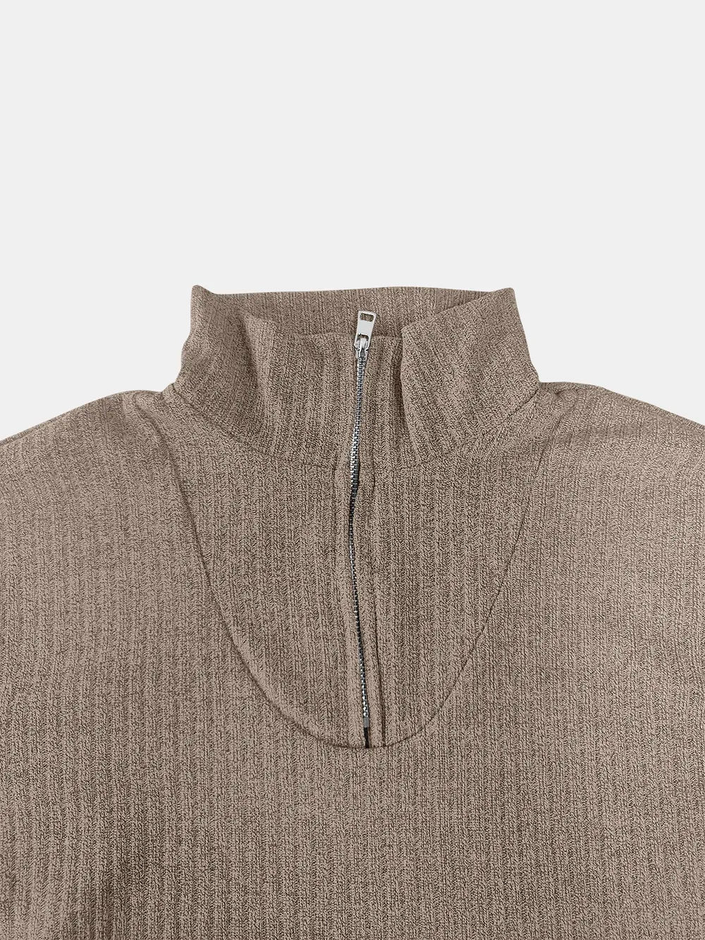 Full Size Quarter Zip Long Sleeve Top - V.I.P Digital Presence