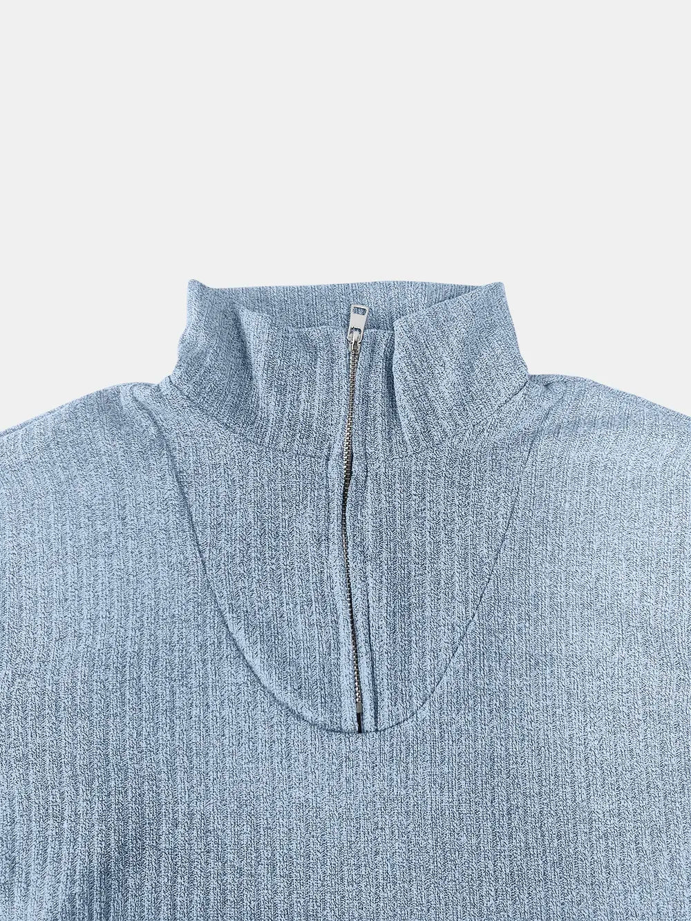 Full Size Quarter Zip Long Sleeve Top - V.I.P Digital Presence