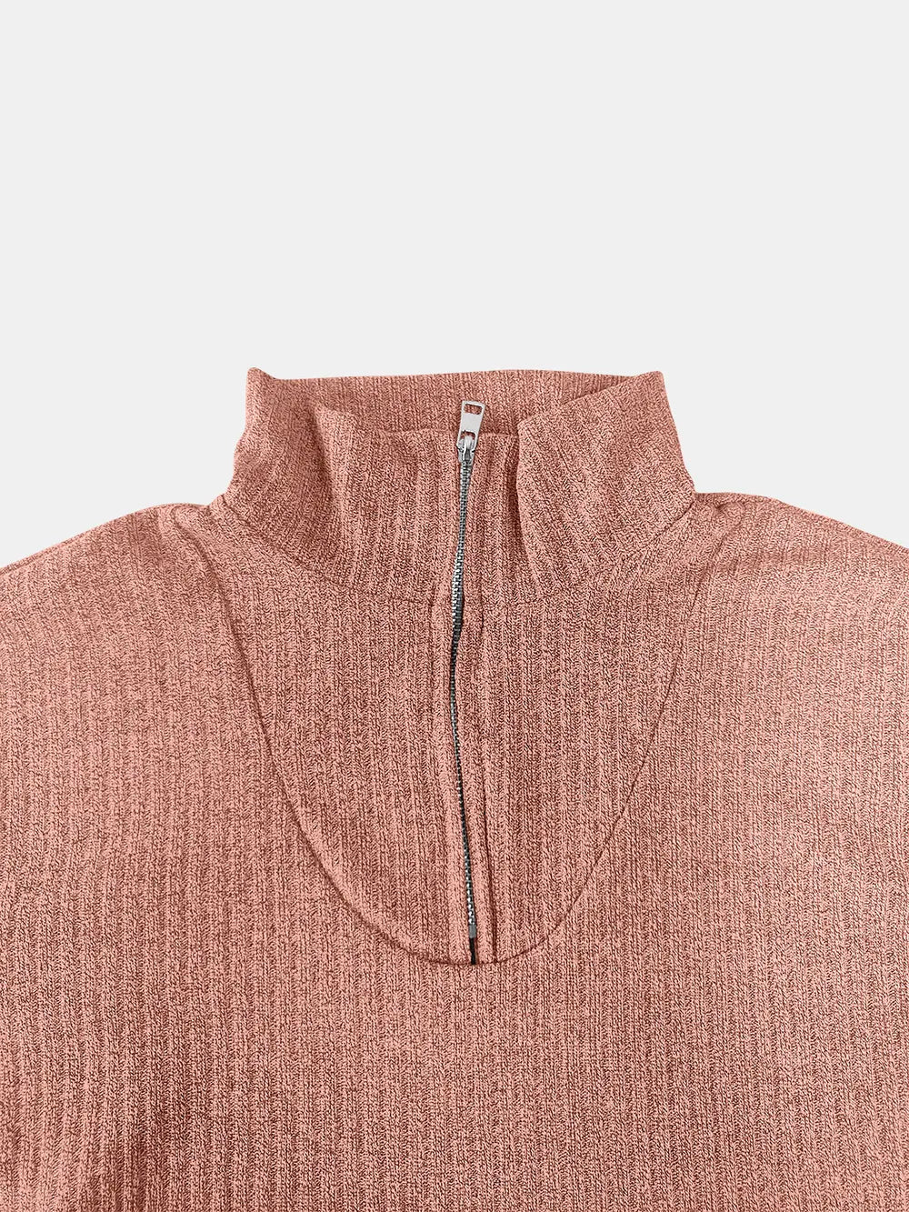 Full Size Quarter Zip Long Sleeve Top - V.I.P Digital Presence