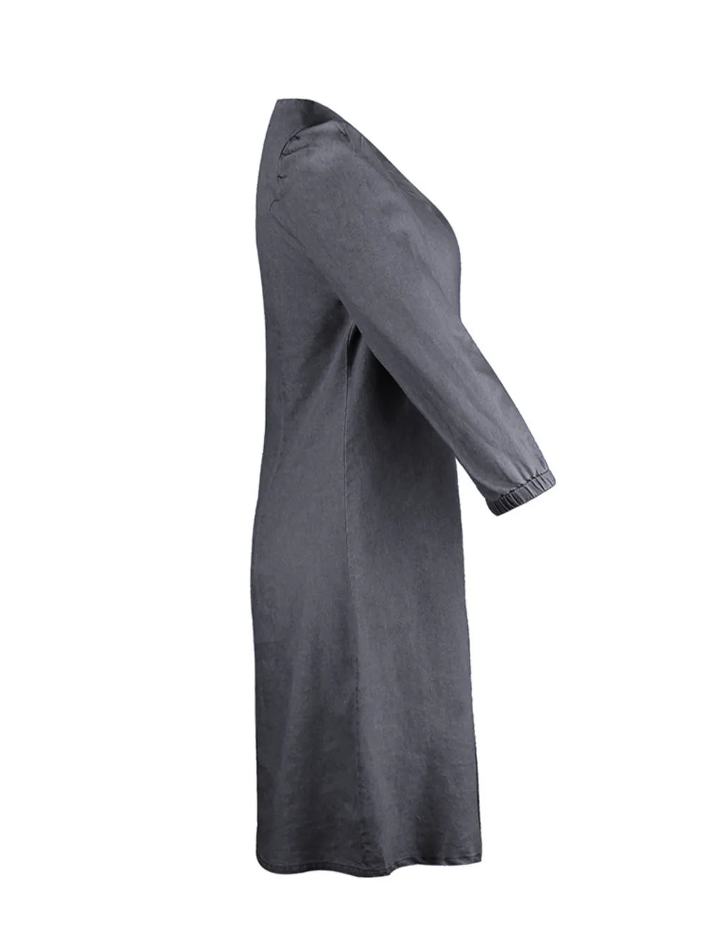 Full Size V-Neck Half Sleeve Dress - V.I.P Digital Presence