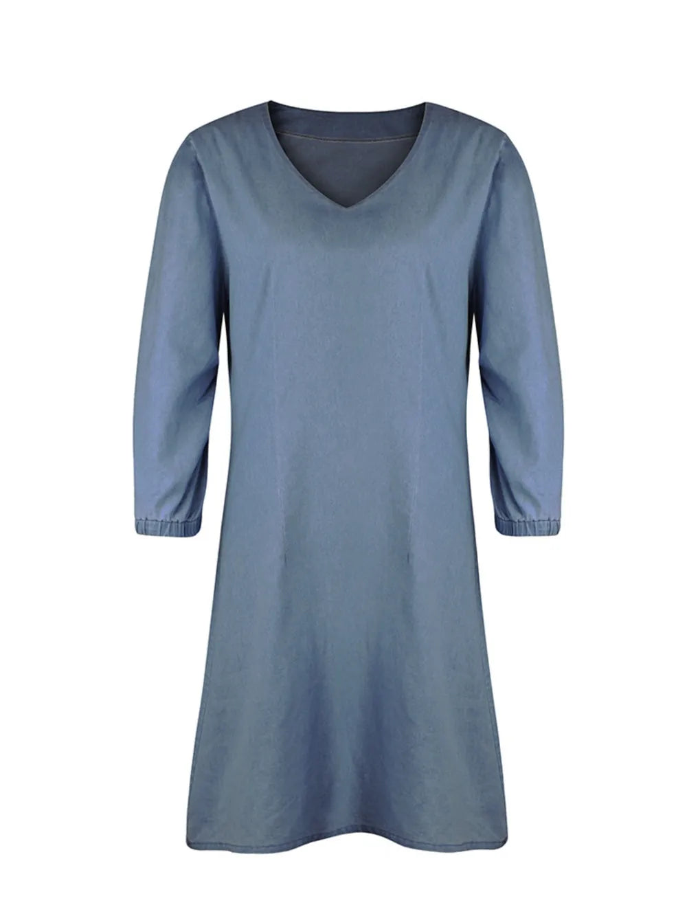 Full Size V-Neck Half Sleeve Dress - V.I.P Digital Presence